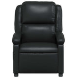 Fauteuil inclinable en similicuir noir