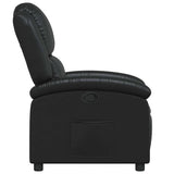 Fauteuil inclinable en similicuir noir