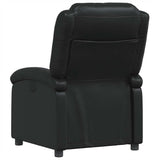 Fauteuil inclinable en similicuir noir
