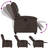 Fauteuil inclinable Marron Similicuir
