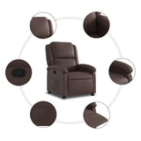 Fauteuil inclinable Marron Similicuir