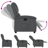 Fauteuil inclinable Gris Similicuir