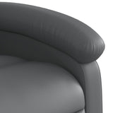 Fauteuil de massage inclinable Gris Similicuir