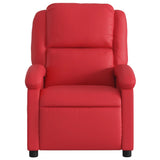 Fauteuil de massage inclinable rouge similicuir