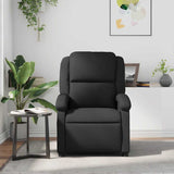 Fauteuil de massage inclinable noir cuir véritable