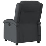 Fauteuil de massage inclinable noir cuir véritable