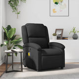 Fauteuil de massage inclinable noir cuir véritable