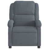 Fauteuil inclinable Gris foncé Velours