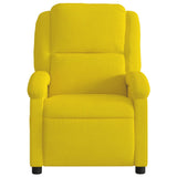 Fauteuil inclinable jaune velours