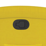 Fauteuil inclinable jaune velours