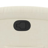 Fauteuil inclinable en velours crème