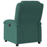 Fauteuil de massage inclinable vert foncé velours