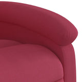 Fauteuil de massage inclinable rouge bordeaux velours