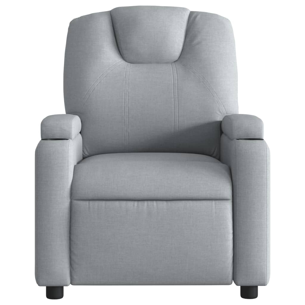 Fauteuil inclinable Gris clair Tissu