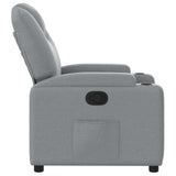 Fauteuil inclinable Gris clair Tissu