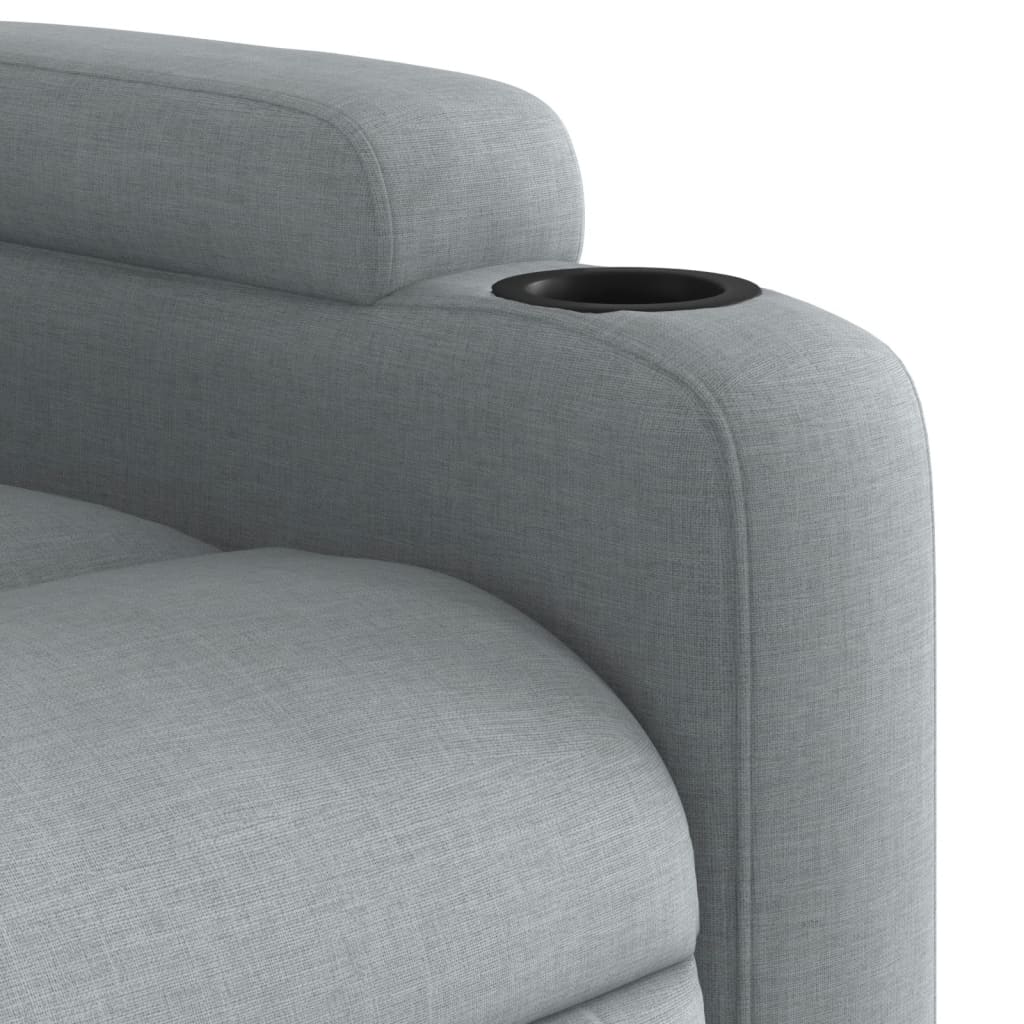 Fauteuil inclinable Gris clair Tissu