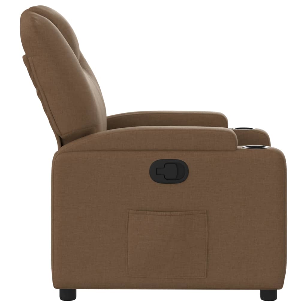 Fauteuil inclinable Marron Tissu