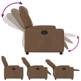 Fauteuil inclinable Marron Tissu