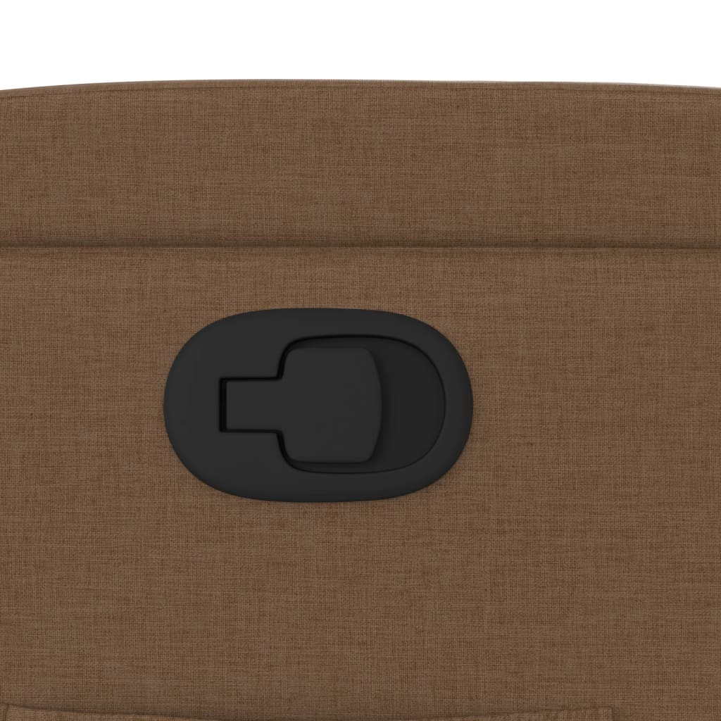 Fauteuil inclinable Marron Tissu