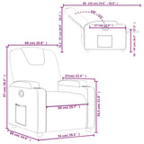 Fauteuil inclinable Marron Tissu