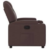 Fauteuil inclinable Marron foncé Tissu