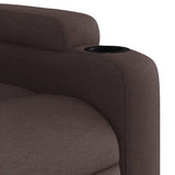 Fauteuil inclinable Marron foncé Tissu