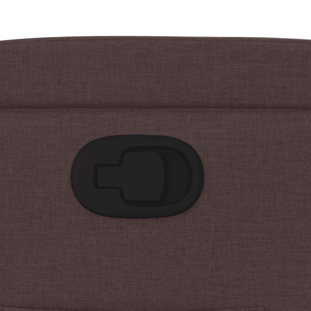 Fauteuil inclinable Marron foncé Tissu