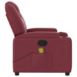 Fauteuil de massage inclinable Rouge bordeaux Tissu