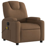 Fauteuil de massage inclinable Marron Tissu