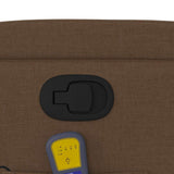 Fauteuil de massage inclinable Marron Tissu