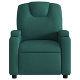 Fauteuil de massage inclinable Vert foncé Tissu