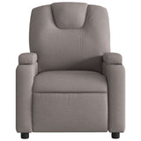 Fauteuil de massage inclinable Taupe Tissu