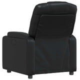 Fauteuil inclinable en similicuir noir