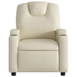 Fauteuil inclinable Crème Similicuir