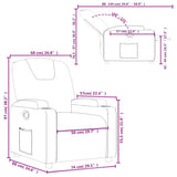 Fauteuil inclinable Marron Similicuir