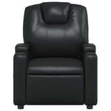 Fauteuil de massage inclinable Noir Similicuir