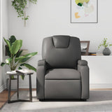 Fauteuil de massage inclinable Gris Similicuir