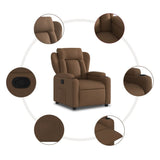 Fauteuil inclinable Marron Tissu