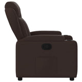 Fauteuil inclinable Marron foncé Tissu