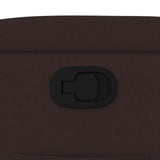 Fauteuil inclinable Marron foncé Tissu