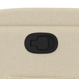 Fauteuil inclinable en tissu crème