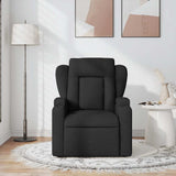 Fauteuil de massage inclinable Noir Tissu