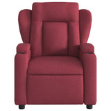 Fauteuil de massage inclinable Rouge bordeaux Tissu