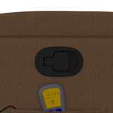 Fauteuil de massage inclinable Marron Tissu