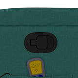 Fauteuil de massage inclinable Vert foncé Tissu