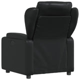 Fauteuil inclinable en similicuir noir