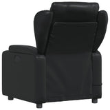 Fauteuil de massage inclinable Noir Similicuir