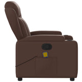 Fauteuil de massage inclinable Marron Similicuir