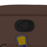 Fauteuil de massage inclinable Marron Similicuir