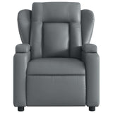 Fauteuil de massage inclinable Gris Similicuir